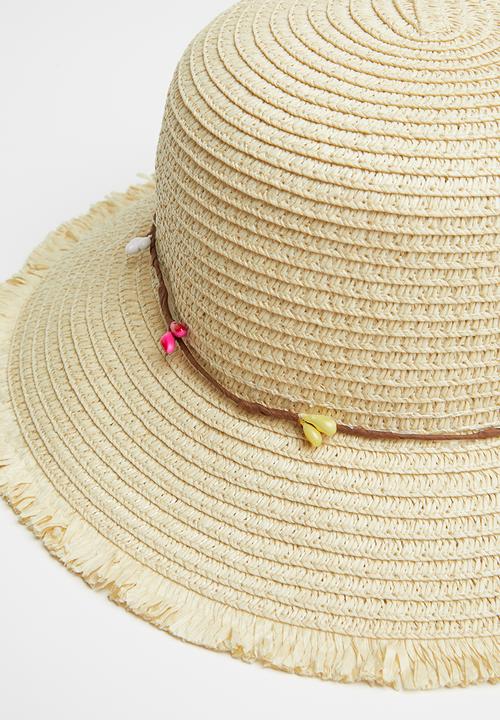 Pop Candy - Straw fedora - cream