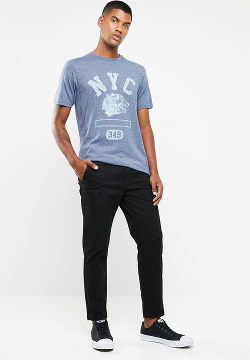 Cotton On - Nyc wolf T-shirt - blue