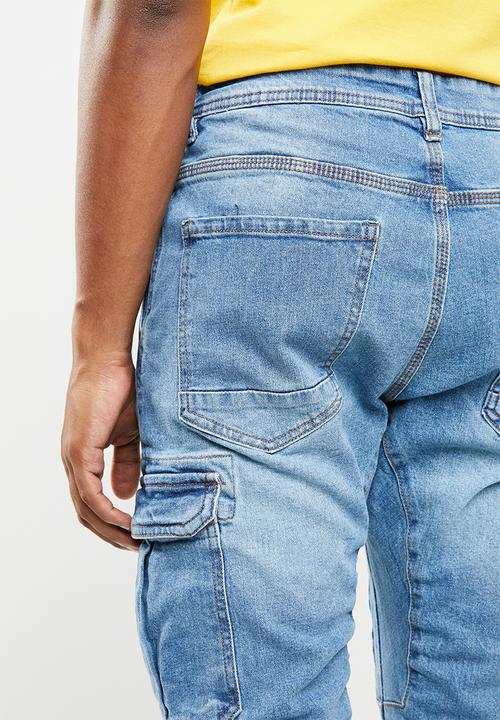Cotton On - Urban cargo jogger - blue