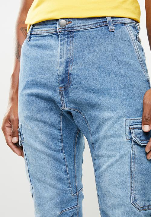 Cotton On - Urban cargo jogger - blue