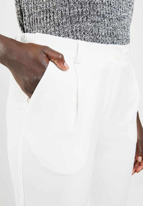 edit - Structured formal pants - Ivory