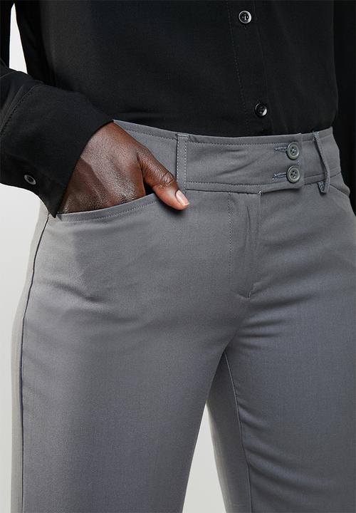 edit - Straight cut trousers - charcoal