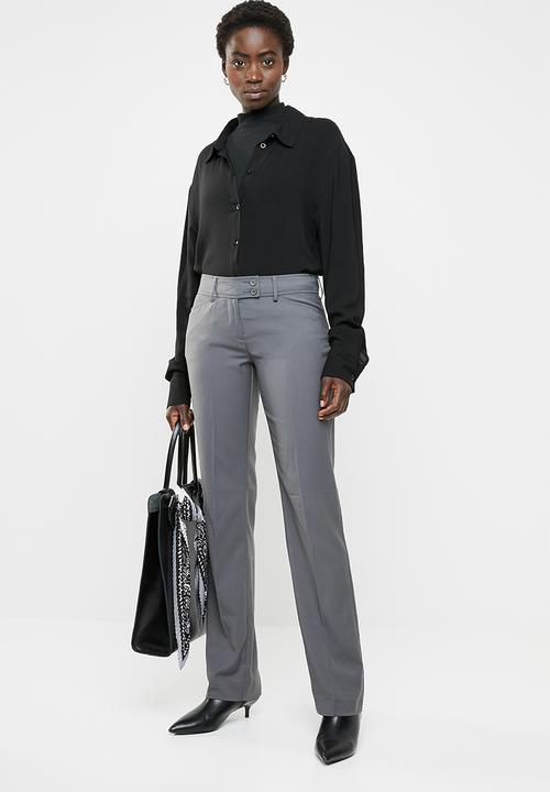 edit - Straight cut trousers - charcoal