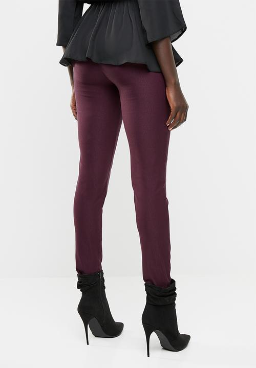 edit - Ankle grazer pants - burgundy