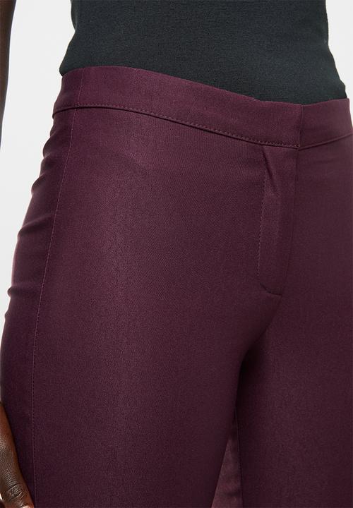 edit - Ankle grazer pants - burgundy