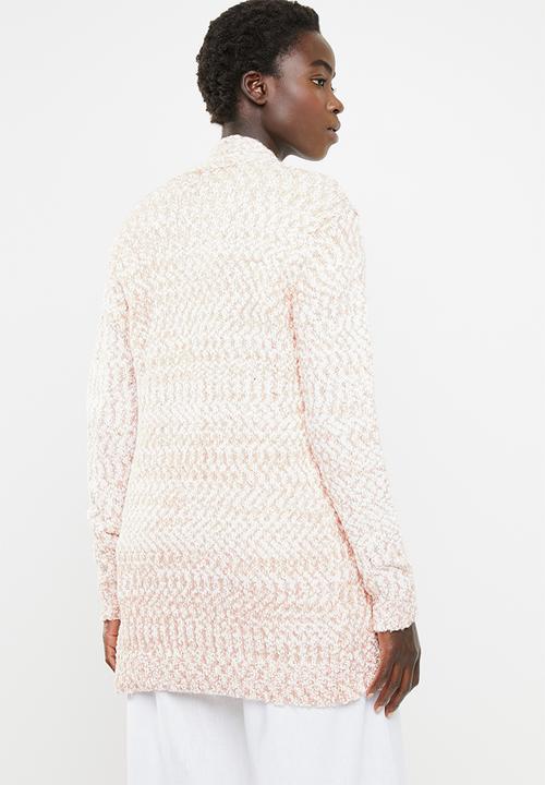 edit - Open front cardigan - pink