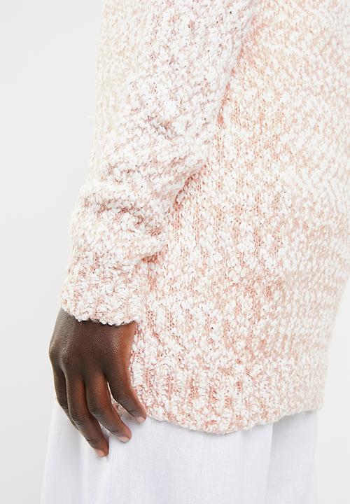 edit - Open front cardigan - pink