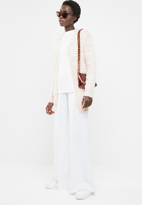 edit - Open front cardigan - pink
