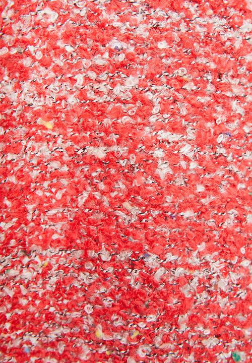 edit - Textured open front cardigan - red