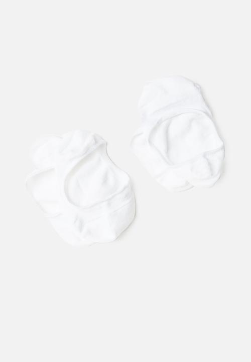 STYLE REPUBLIC - Plain no show socks - white