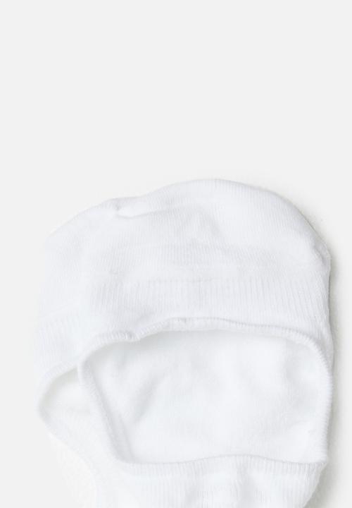 STYLE REPUBLIC - Plain no show socks - white