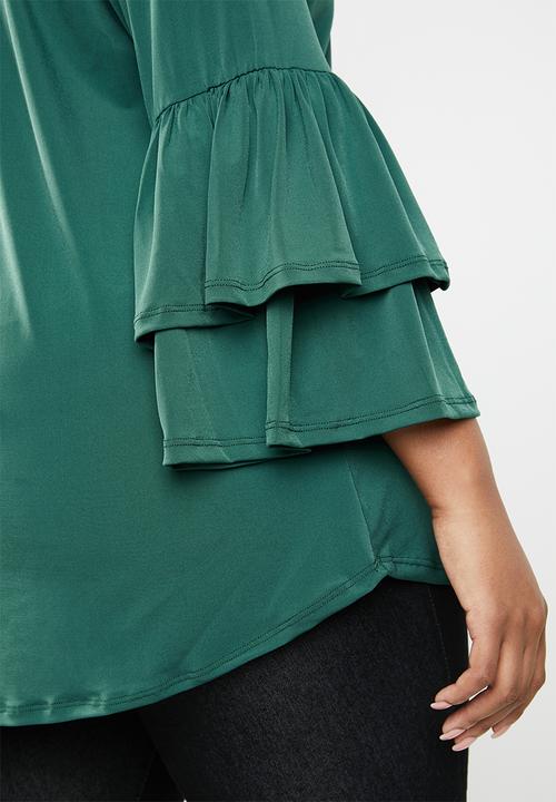 edit Plus - Bell sleeve tunic - green