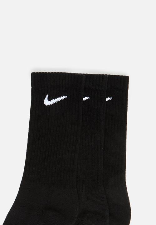 Nike - Nike everyday cushion crew - black & white