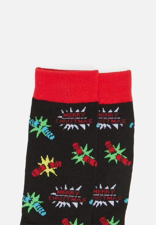 Brave Soul - Brave soul cracker cotton socks - black