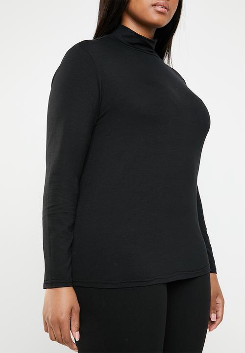 STYLE REPUBLIC PLUS - Turtle neck top - black