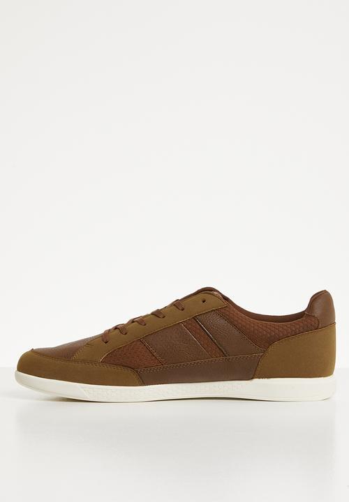 Jack & Jones - Byson mesh mix sneaker - cognac