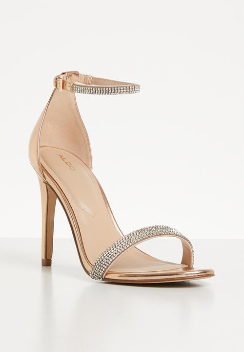 ALDO - Rhinestone heel - rose gold