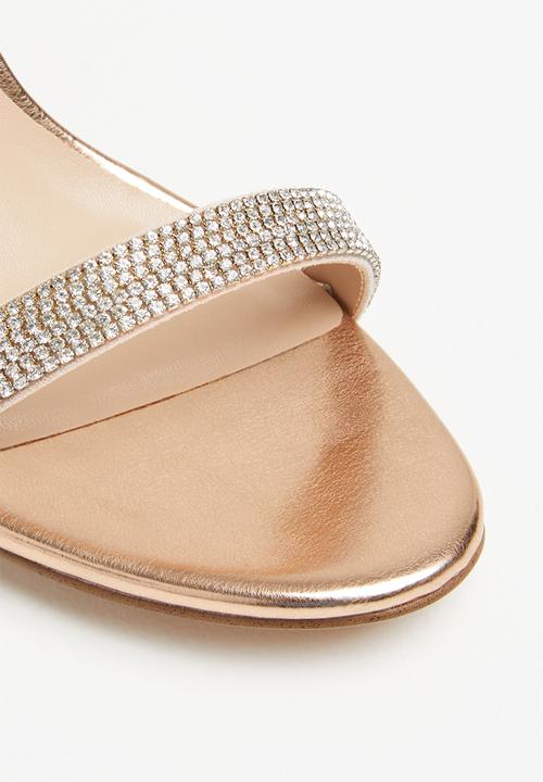 ALDO - Rhinestone heel - rose gold