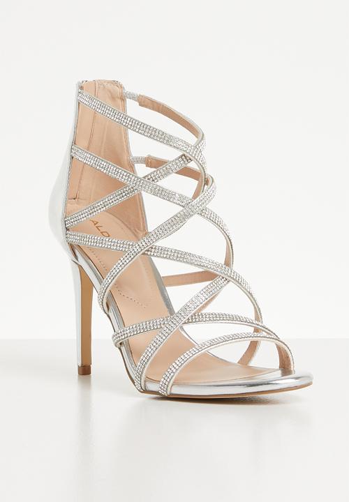 ALDO - Rhinestone heel - silver