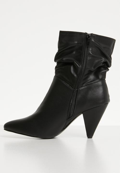 Jada - Kitten heel boot - black