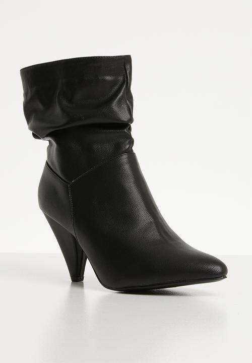 Jada - Kitten heel boot - black