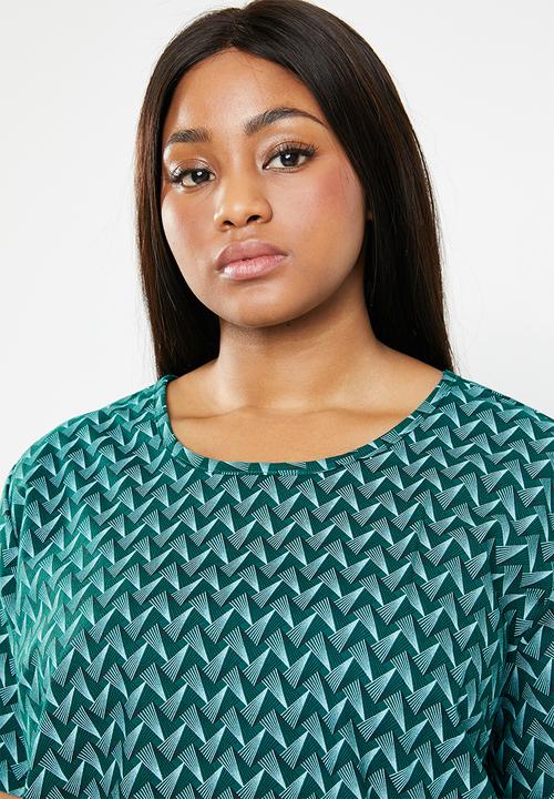 AMANDA LAIRD CHERRY - Sibongiseni plus geo retro top - multi