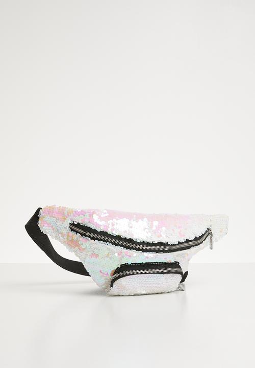 Pop Candy - Sequin moonbag - silver