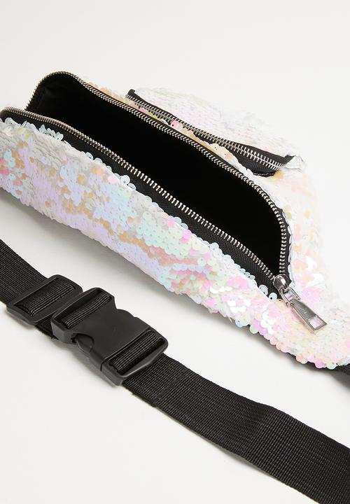 Pop Candy - Sequin moonbag - silver