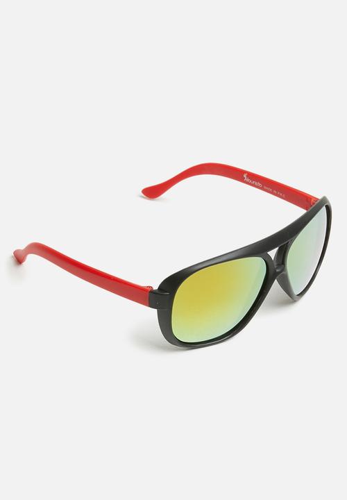 Pop Candy - Oversized sunglasses - black & red