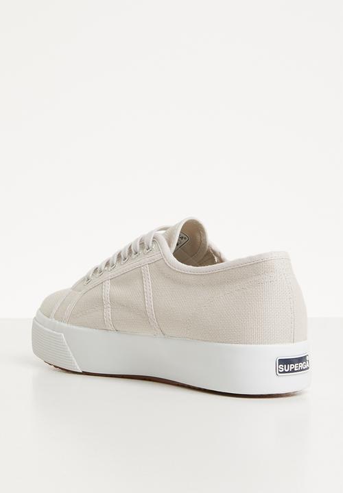 SUPERGA - 2730 Cotu canvas mid-wedge - G04 grey seashell