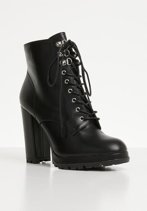Superbalist - Sidney lace up boot - black