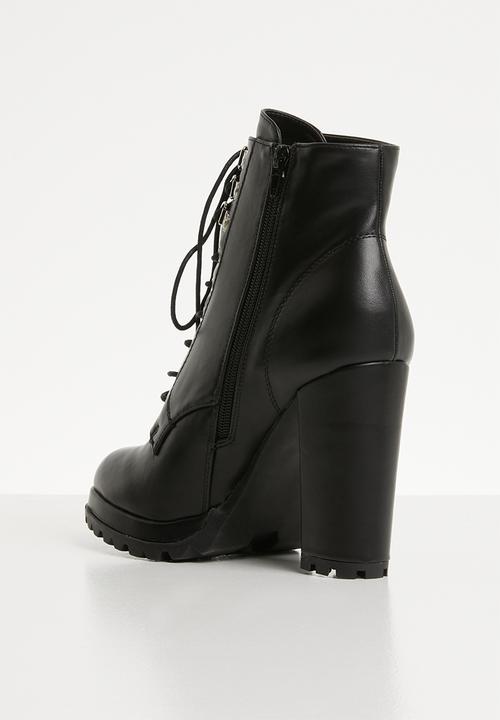 Superbalist - Sidney lace up boot - black