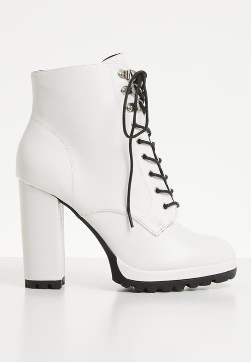 Superbalist - Sidney lace up boot - white