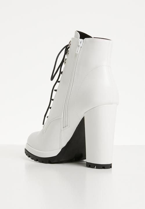 Superbalist - Sidney lace up boot - white
