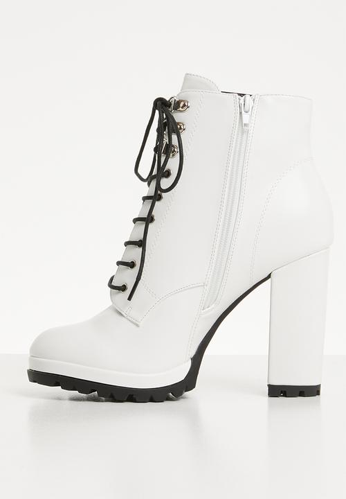 Superbalist - Sidney lace up boot - white