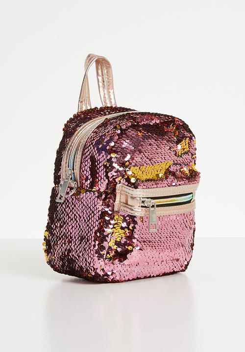 Pop Candy - Sequin backpack - dark pink
