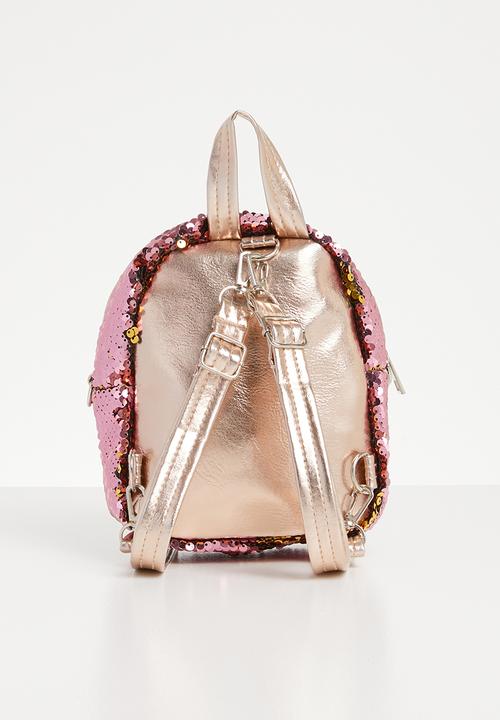 Pop Candy - Sequin backpack - dark pink