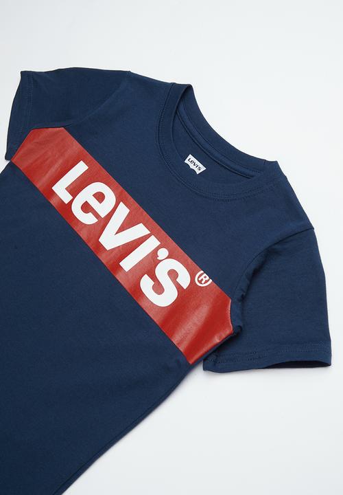 Levi’s® - Pre-boys oversized box tab T-shirt - navy