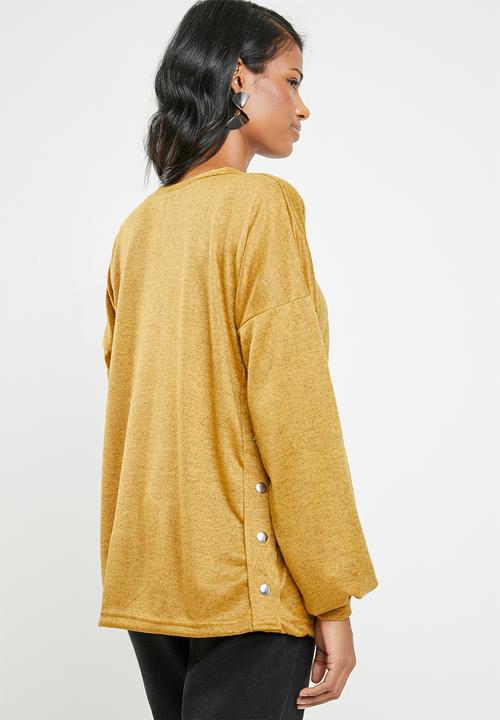 edit Maternity - Maternity studded jersey - mustard
