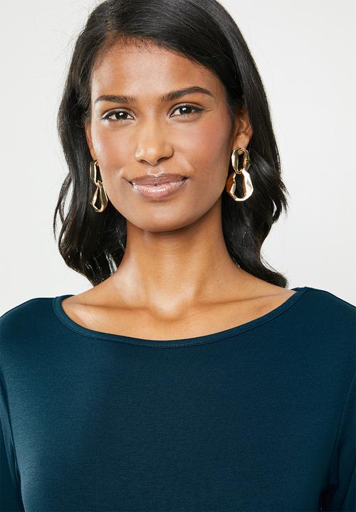 edit Maternity - Maternity boat neck top - blue
