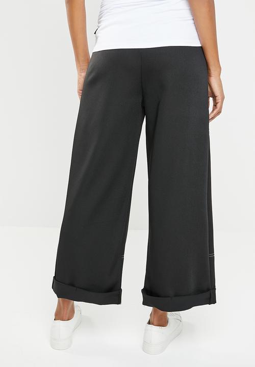 edit Maternity - Maternity stitch detail utility pants - black