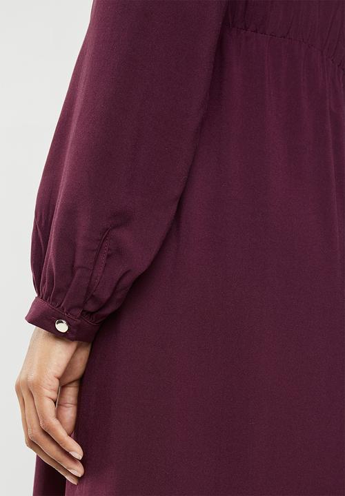 edit Maternity - Maternity tier smart dress - purple