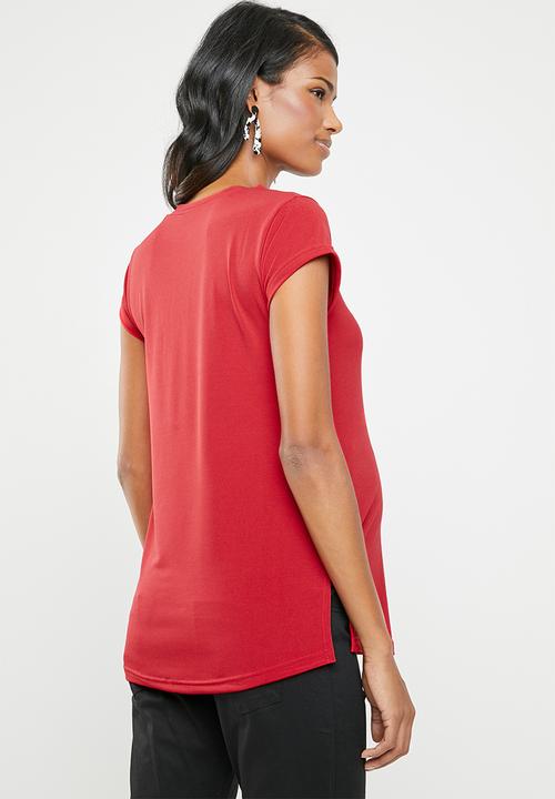 edit Maternity - Printed tee - red
