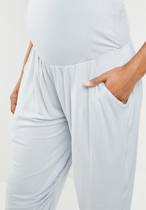 edit Maternity - Drape maternity jogger - grey