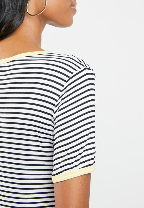 edit Maternity - Maternity pocket T-shirt - navy & white