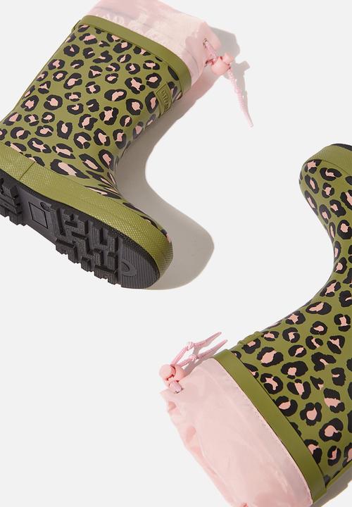 Cotton On - Classic golly animal print boots - multi