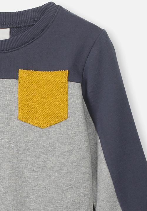 Cotton On - Martin crew jumper - navy
