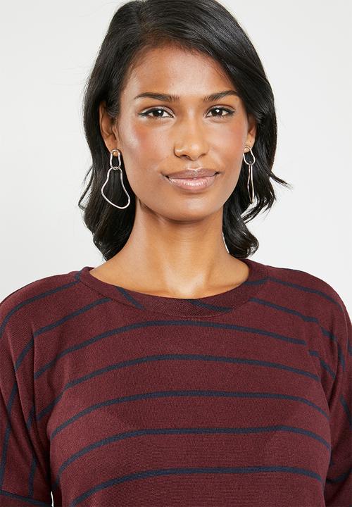 edit Maternity - Maternity studded jersey - burgundy