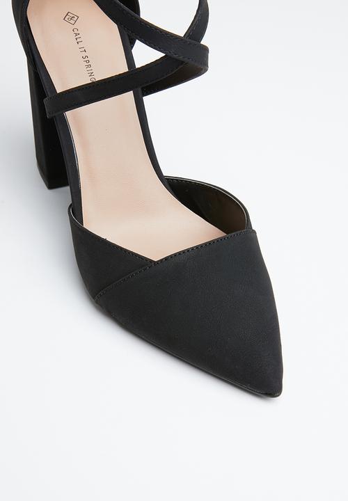 Call It Spring - Pointed toe block heel - black