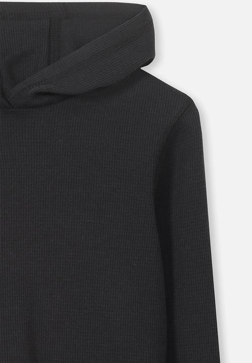 Cotton On - Hayden hooded top - black